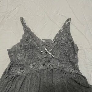 Gray Lace Nightgown
